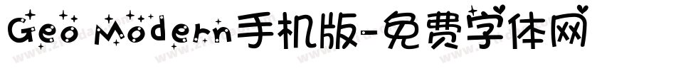 Geo Modern手机版字体转换